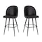Flash Furniture 2PK 30" Black LeatherSoft Armless Barstool AY-1026H-30-BK-GG - alternate 9
